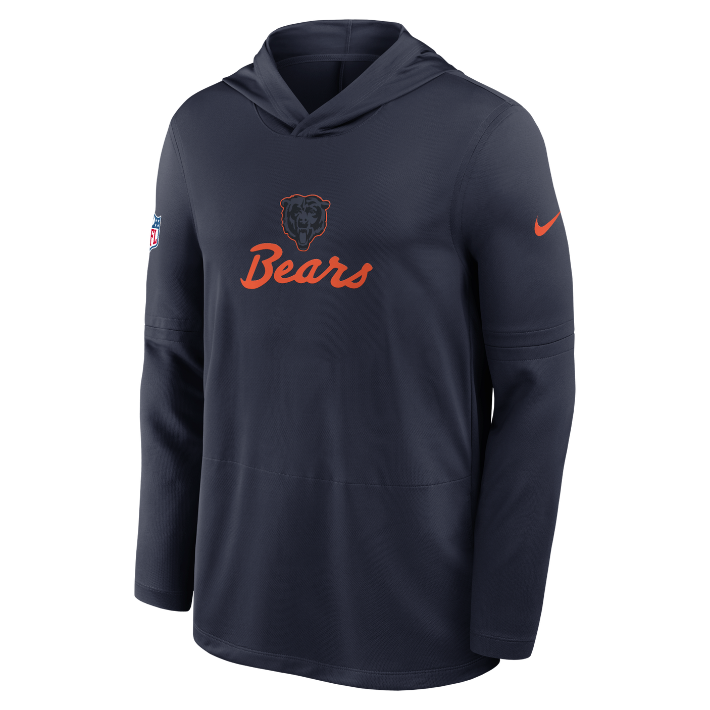 Bears 2026 Nike Men's Rivalries Collection Sideline Dri-FIT Long-Sleeve Hooded Top