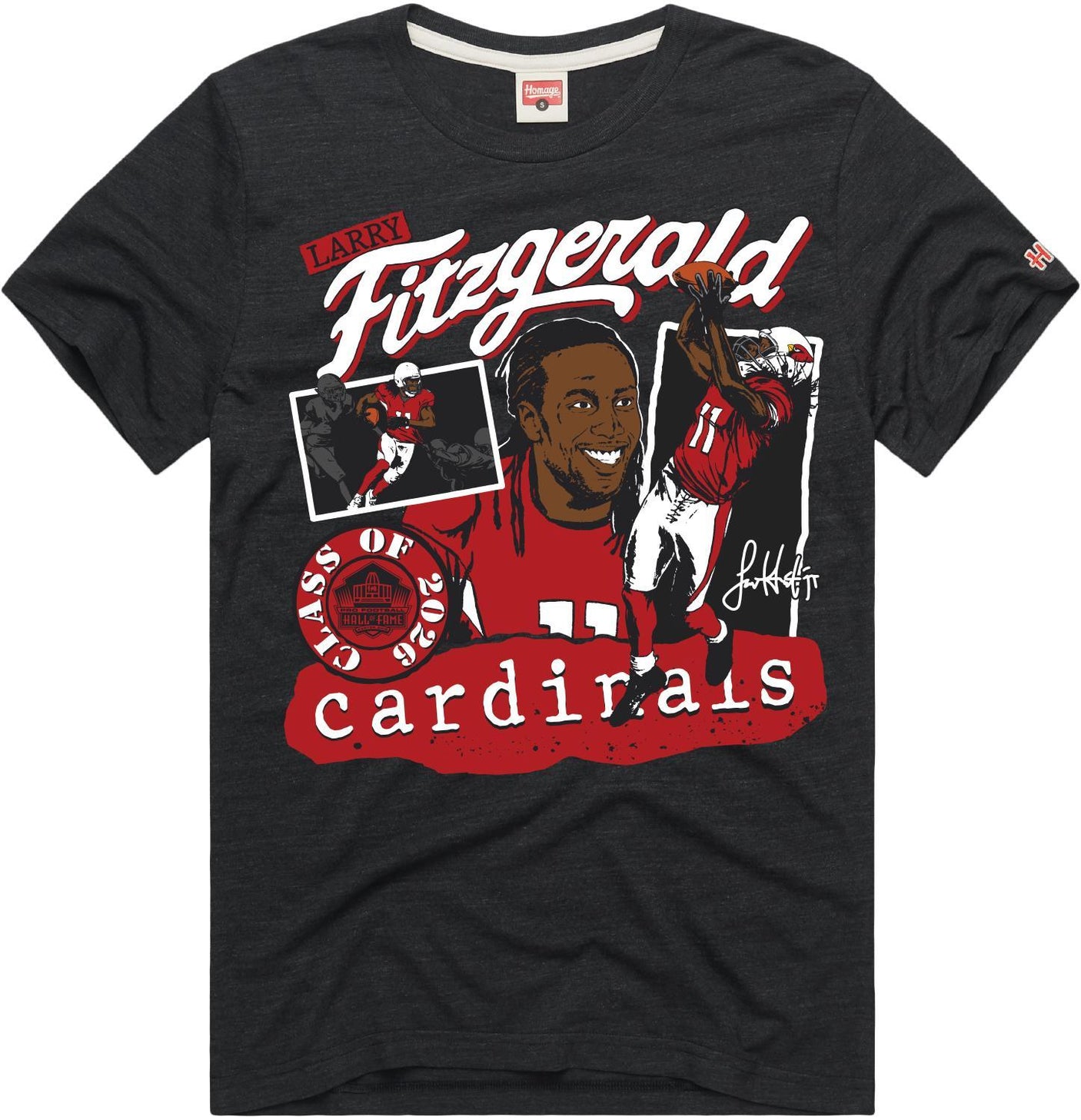 Larry Fitzgerald Cardinals Class of 2026 Homage T-Shirt