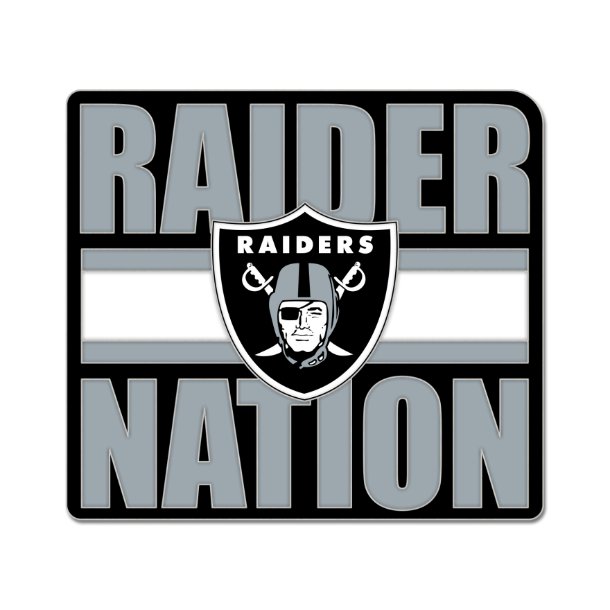 Raiders Slogan Pin Pro Football Hall of Fame