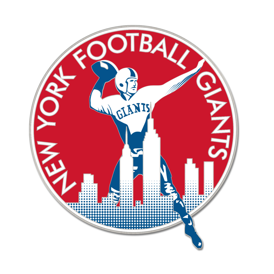 Giants Retro Pin Pro Football Hall of Fame