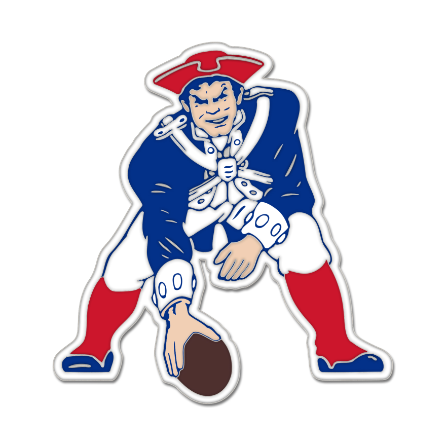 Patriots Retro Pin Pro Football Hall of Fame