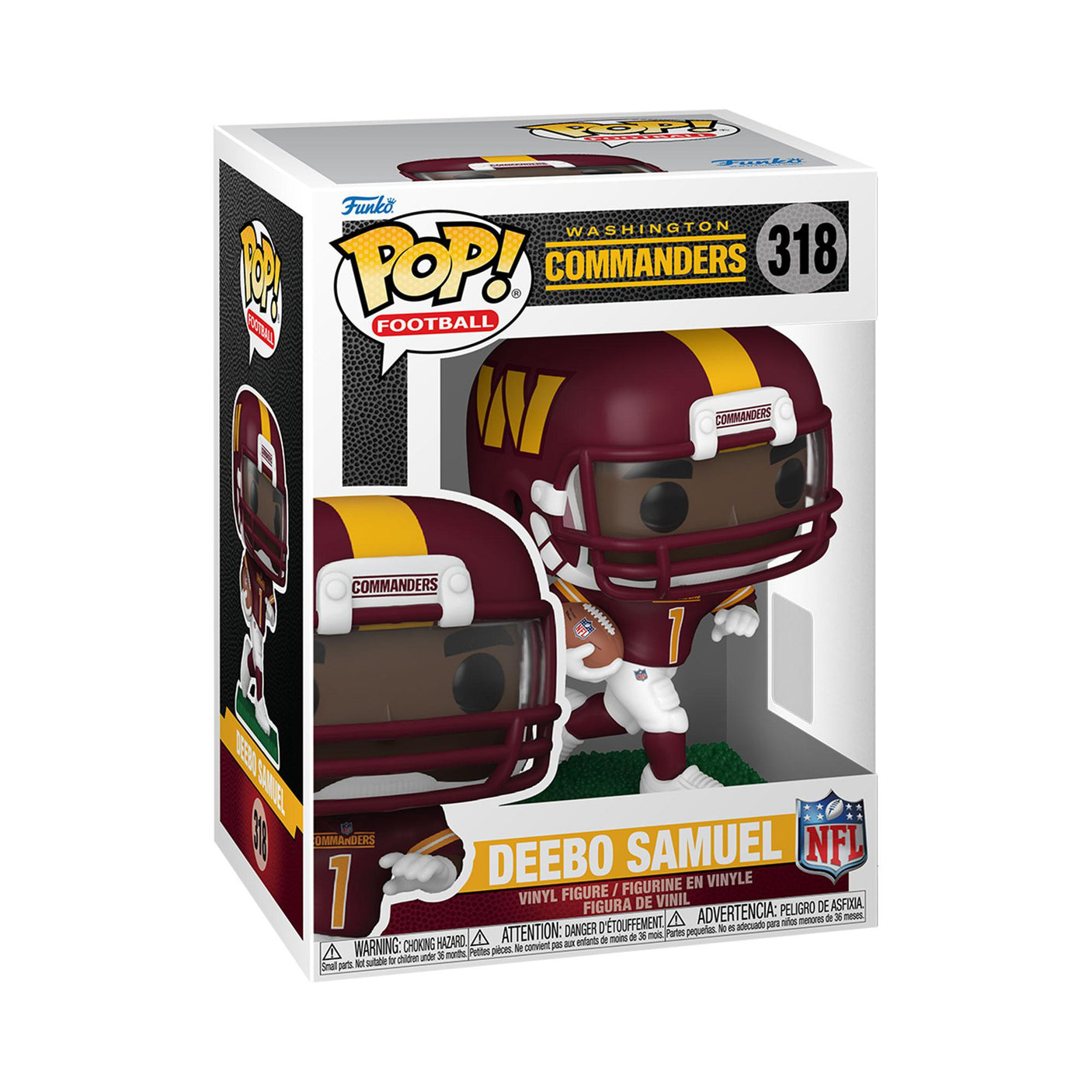 Commanders Deebo Samuel NFL Funko Pop! 318