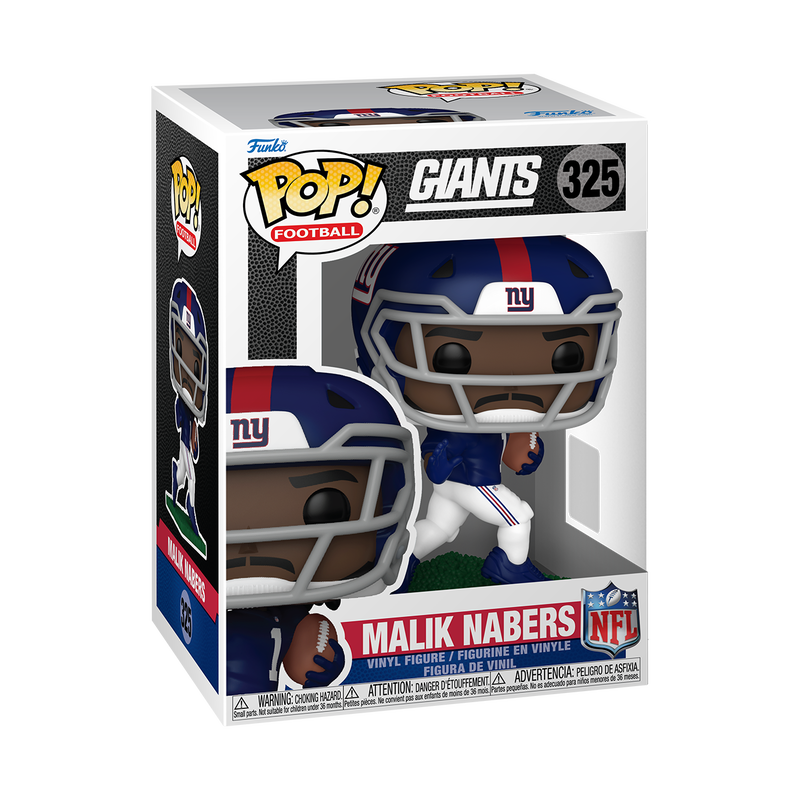 Giants Malik Nabers Funko Pop! 325 Pro Football Hall of Fame