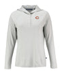 Bears Cutter and Buck Women's Grey Coastline Epic Comfort Eco Hooded Shirt