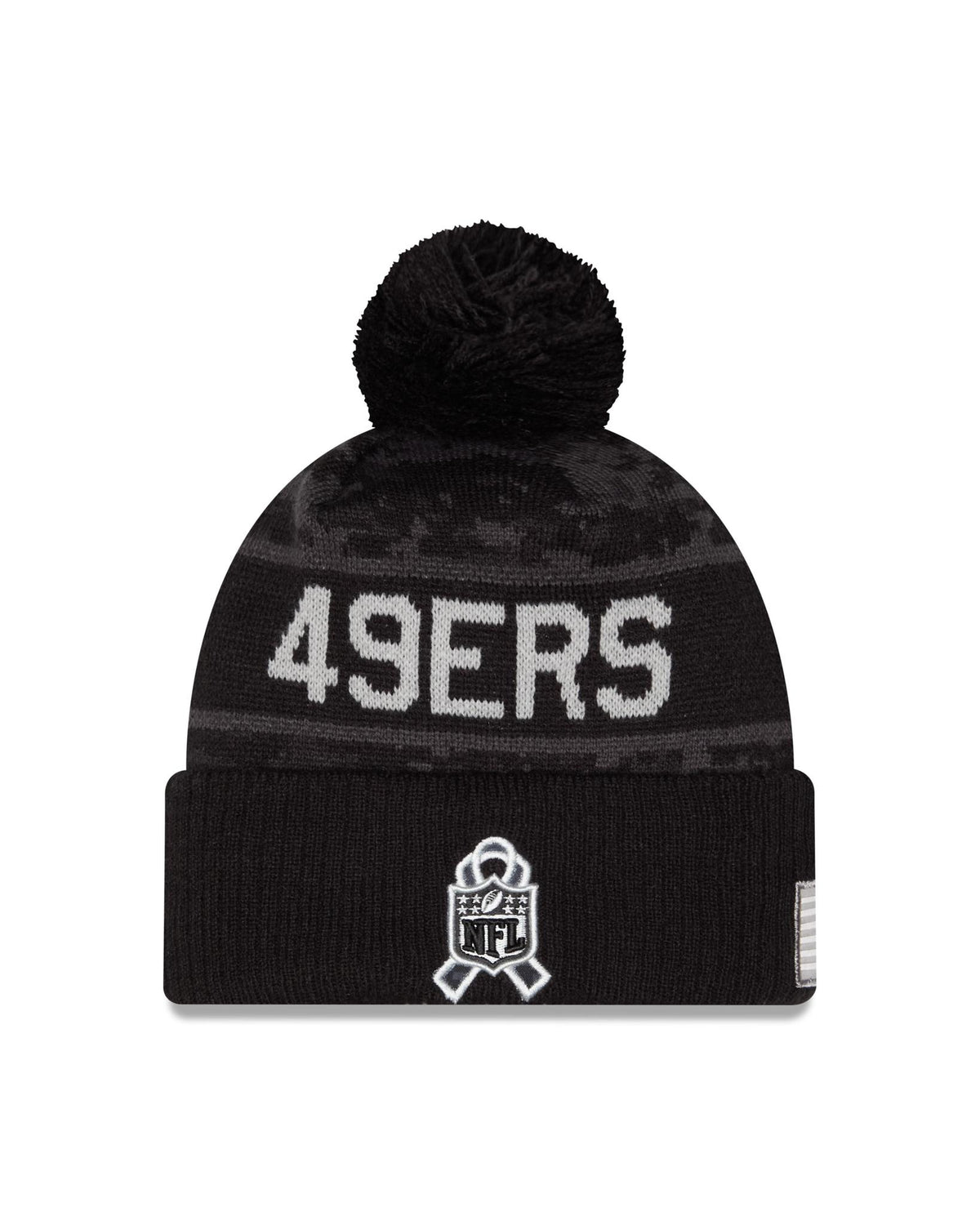 49ers 2026 New Era Men's Salute to Service Knit Pro Football Hall of Fame