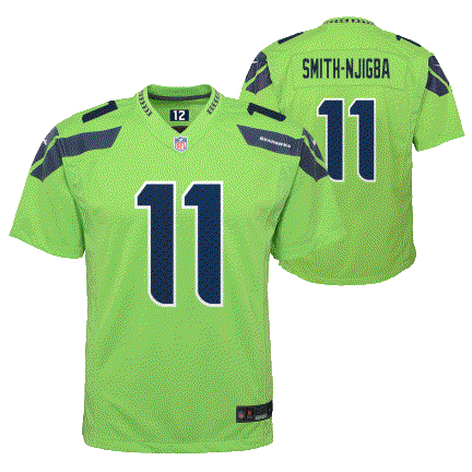 Seahawks Jaxon Smith-Njigba Color Rush Youth Nike Game Jersey