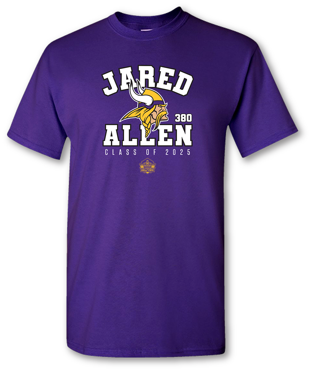 Jared Allen Vikings Class of 2025 Enshrinee T-Shirt