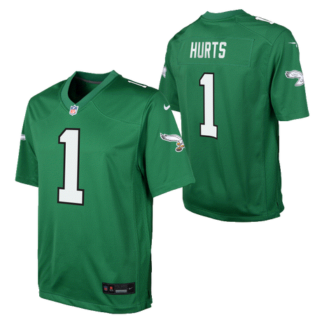 Eagles Jalen Hurts Color Rush Youth Nike Game Jersey