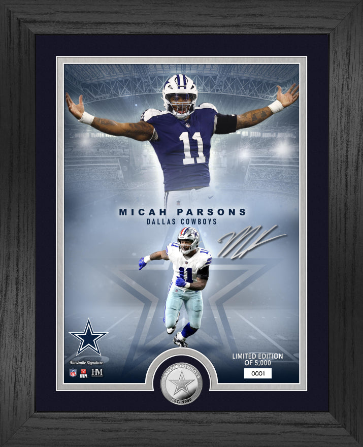 Dallas Cowboys Micah Parsons NFL Legends Silver Coin Photo Mint