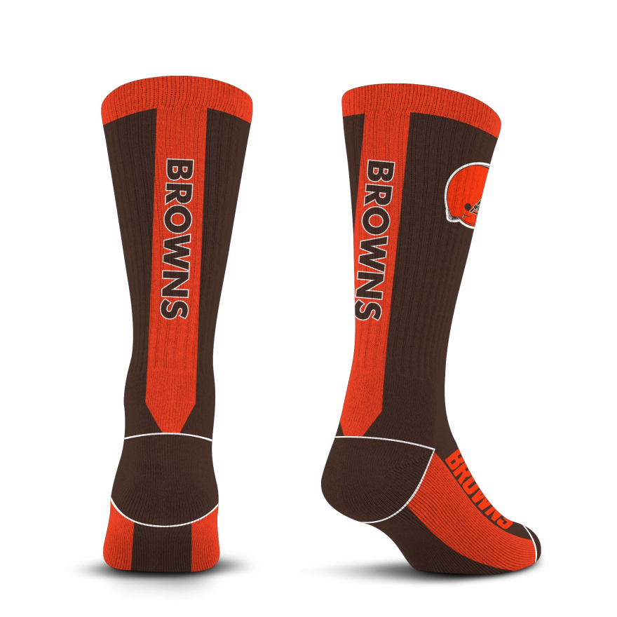 Browns Men's MVP Crew Socks Pro Football Hall of Fame