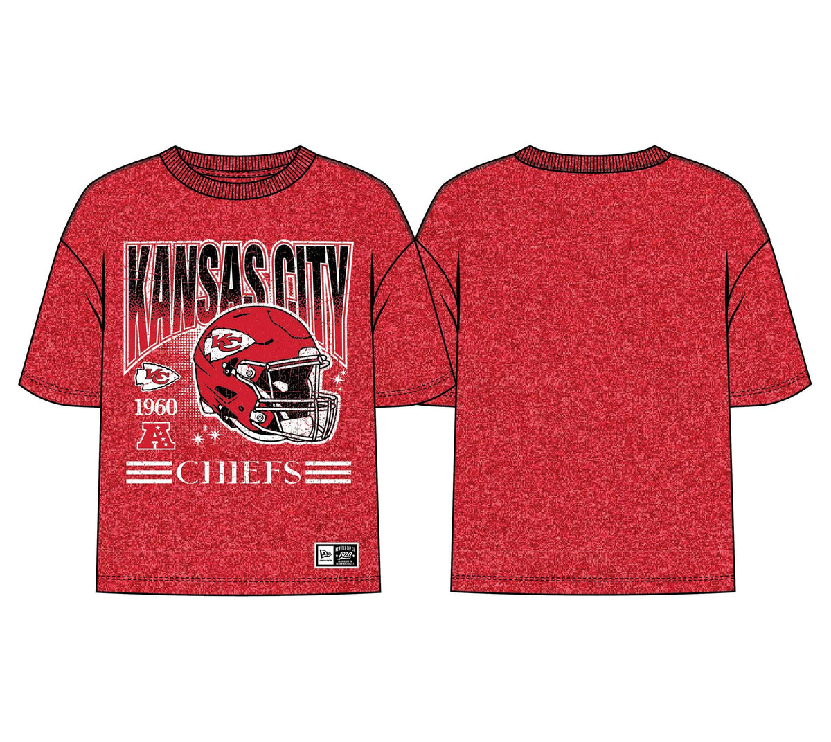 Chiefs 2026 New Era Women's Boxy T-Shirt Pro Football Hall of Fame