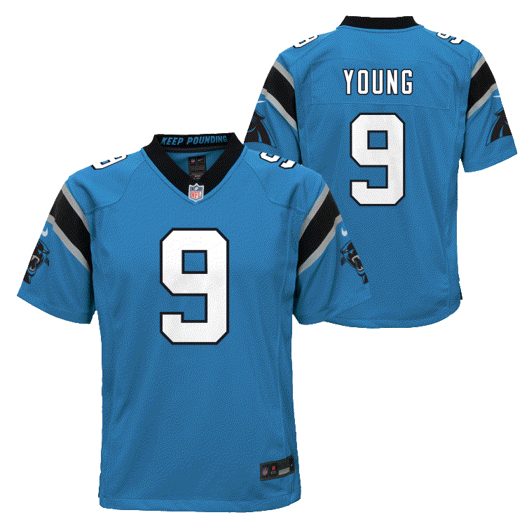 Panthers Bryce Young Youth Althernate Nike Game Jersey