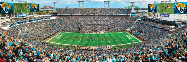 Jaguars 1000pc Panoramic Puzzle Pro Football Hall of Fame