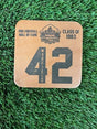 Paul Warfield Leather Player Coaster