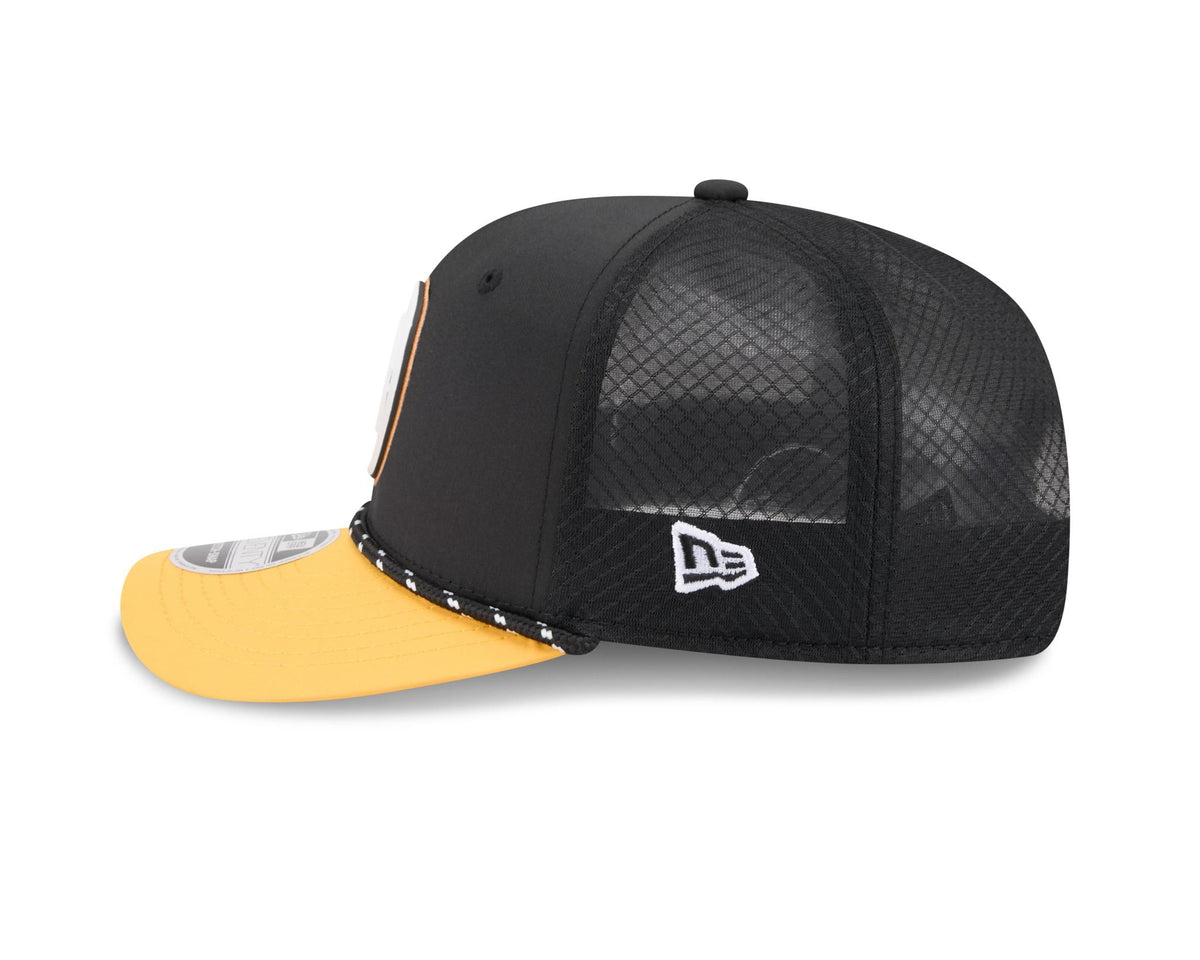 Steelers 2026 New Era Men's 9SEVENTY Stretch Snap Two-Tone Hat Pro Football Hall of Fame