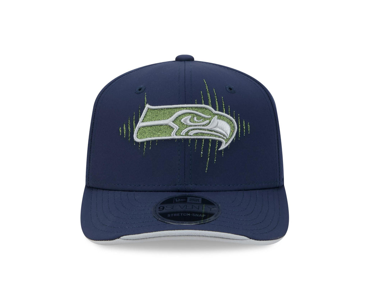 Seahawks 2026 New Era Men's 9SEVENTY Stretch Snap Rivalry Hat Pro Football Hall of Fame