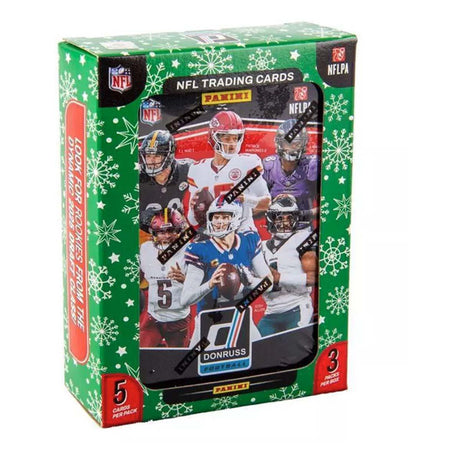 2025 NFL Donruss Holiday Trading Cards Stocking Stuffer Tins