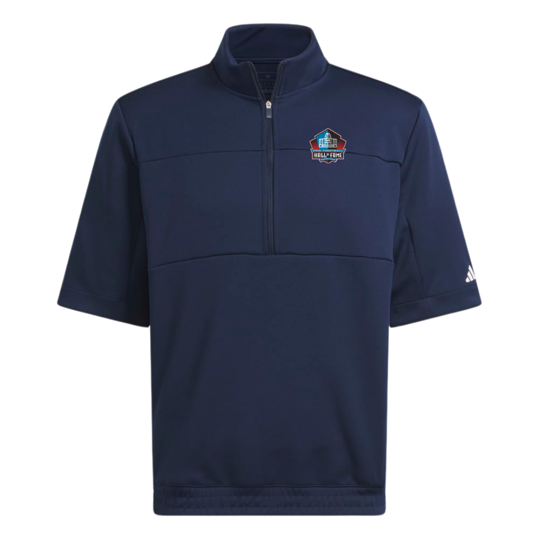 Hall of Fame Men's Adidas Ultimate365 Short Sleeve Half Zip Pullover