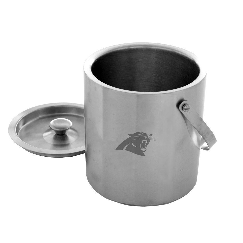 Panthers Etched Stainless Steel Ice Bucket