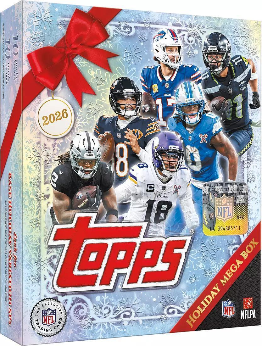 2026 Topps Holiday Football Mega Box Pro Football Hall of Fame