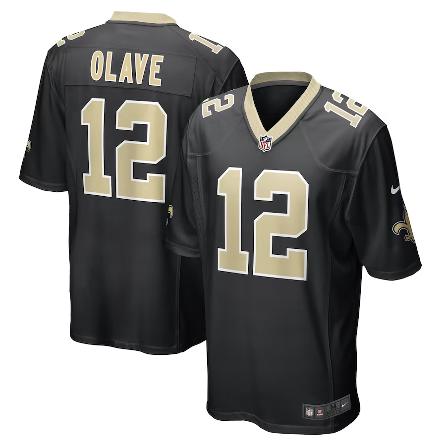 Saints Chris Olave Men's Black Nike Game Jersey