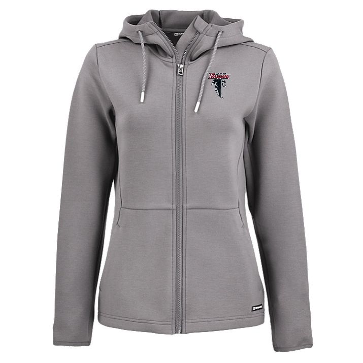 Falcons Cutter & Buck Women's Roam Eco Full Zip Hooded Jacket