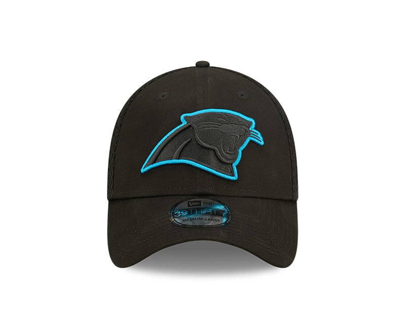 Panthers New Era® 39THIRTY® Neoflex Black Stretch Fit Hat
