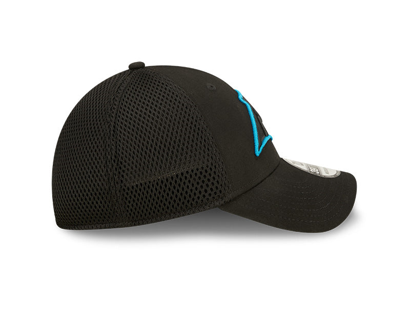 Panthers New Era® 39THIRTY® Neoflex Black Stretch Fit Hat