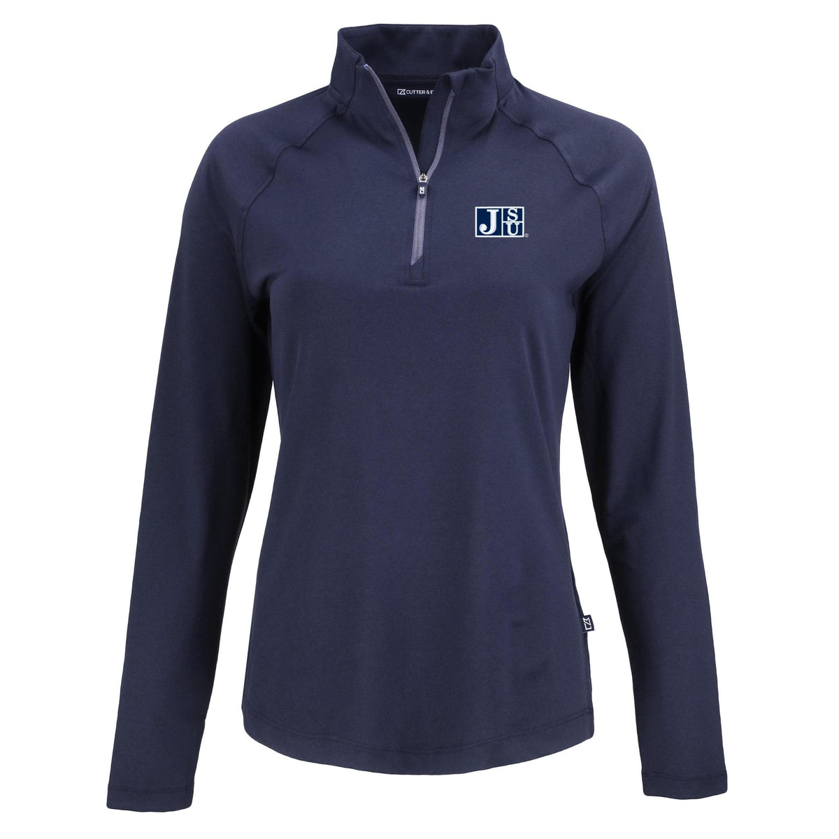 HBCU Team Cutter & Buck Women's Coastline Recycled Double Peached 1/4 Zip Pullover Pro Football Hall of Fame M Jackson State