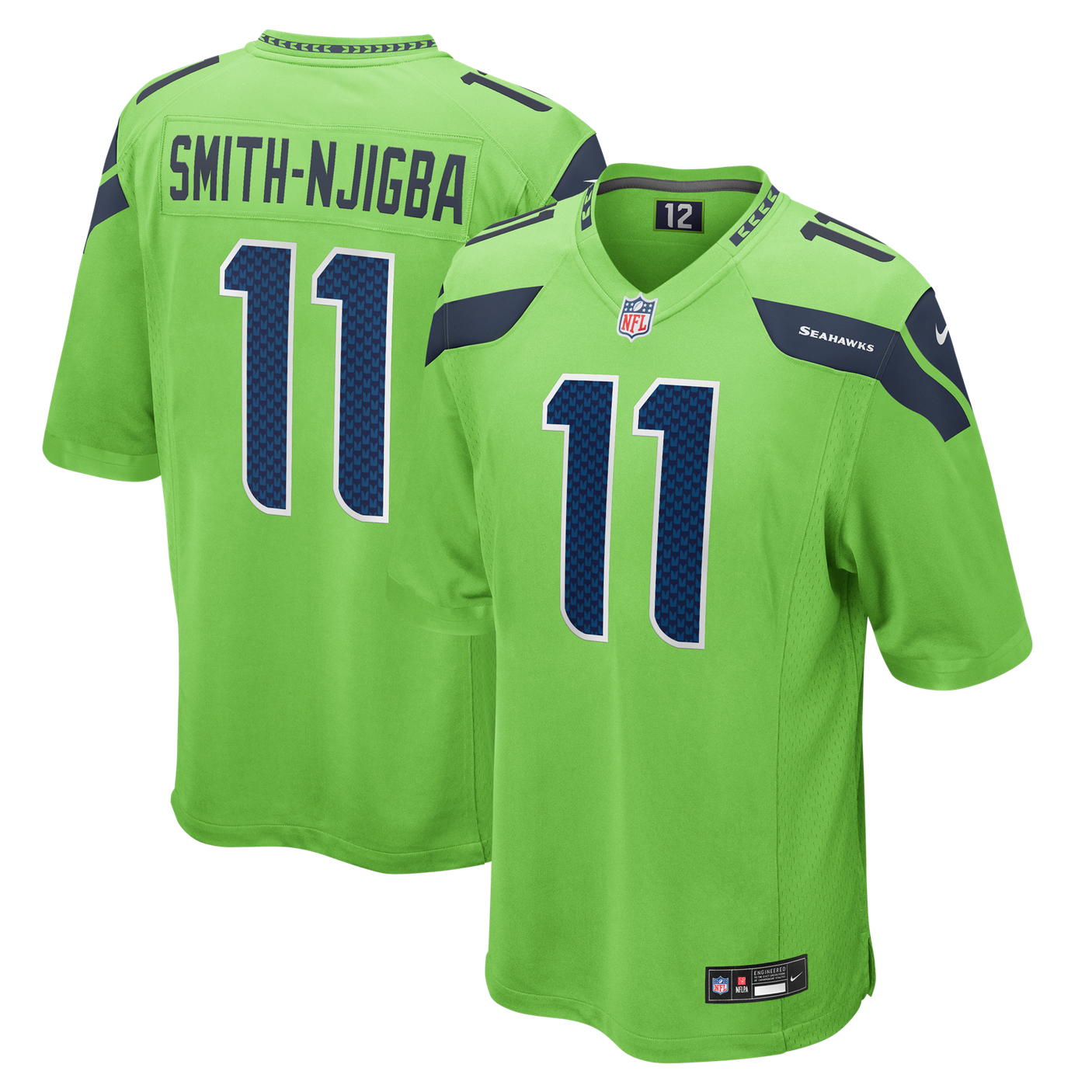 Seahawks Jaxon Smith-Njigba Nike Men's Green Game Jersey