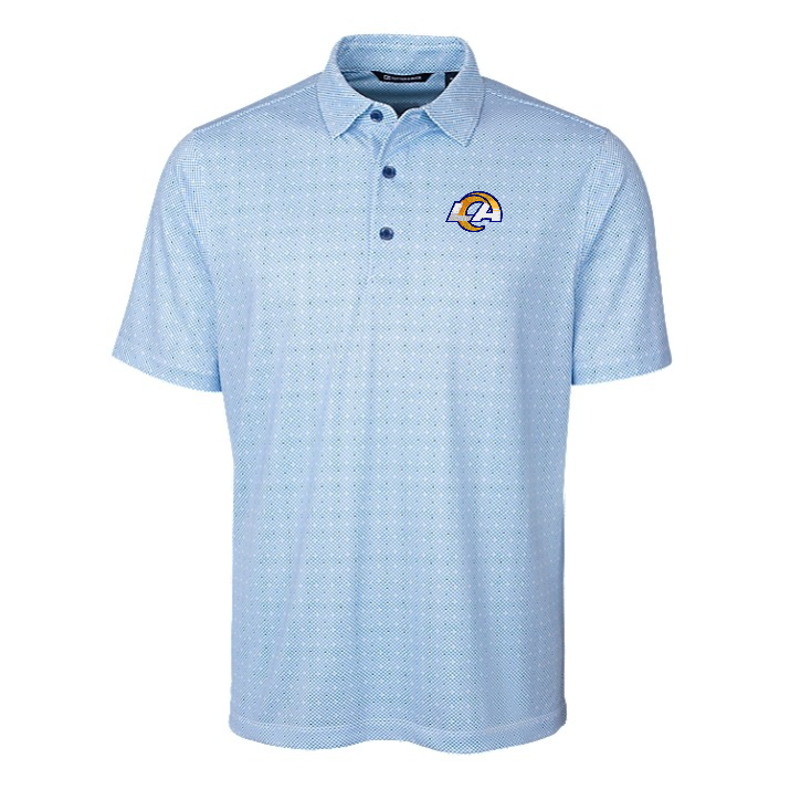 Rams Pike Double Dot Print Stretch Polo