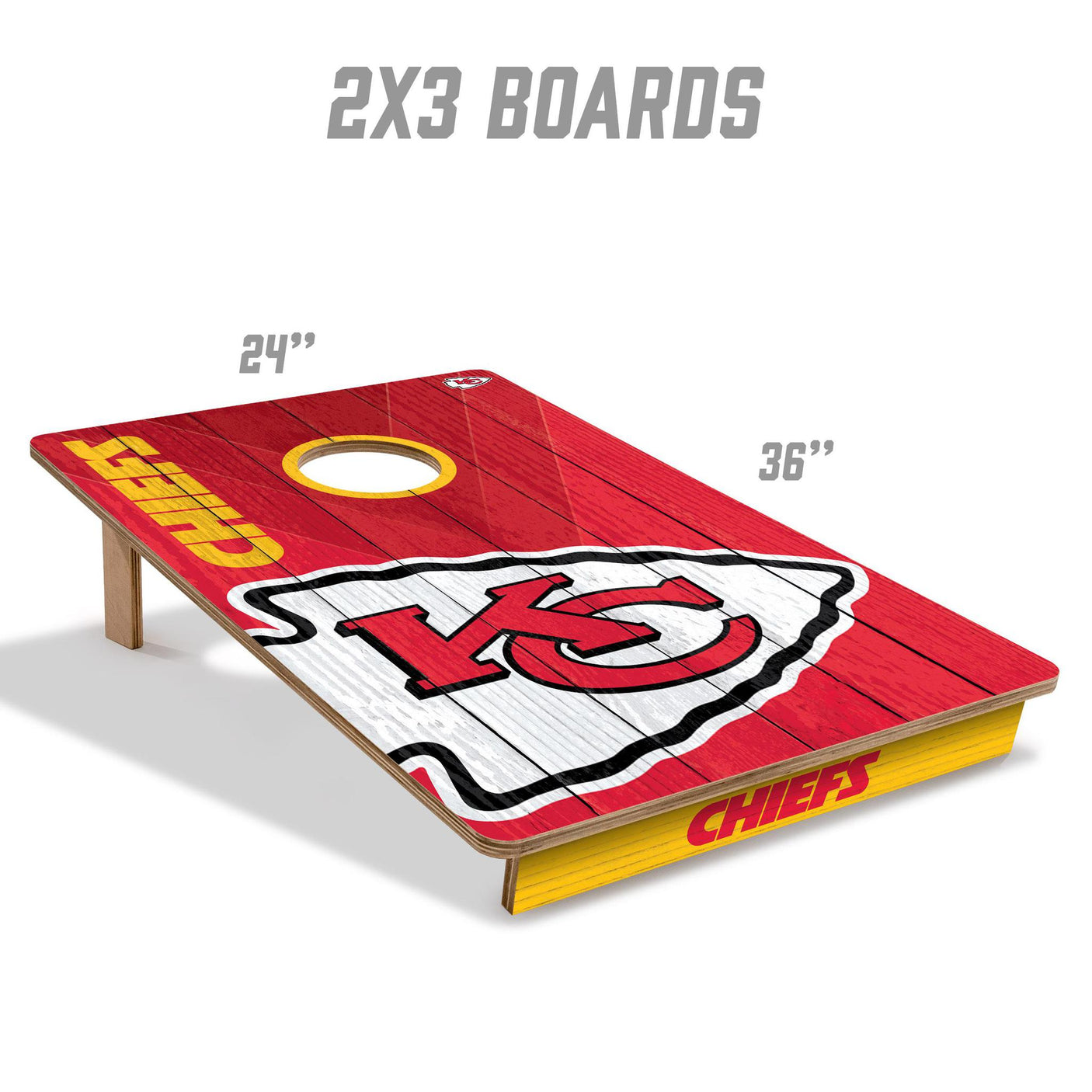 Chiefs 2’ x 3’ Cornhole Game