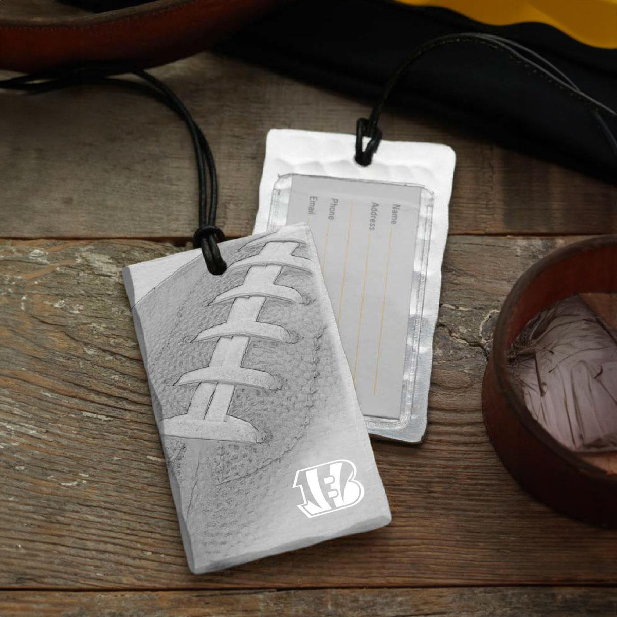 Bengals Football Bag Tag