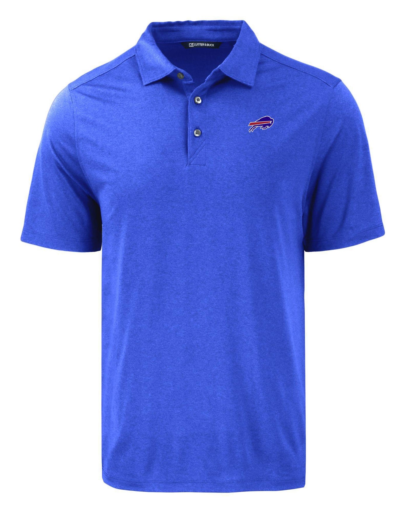 Bills Cutter and Buck Men's Blue Coastline Epic Comfort Eco Polo