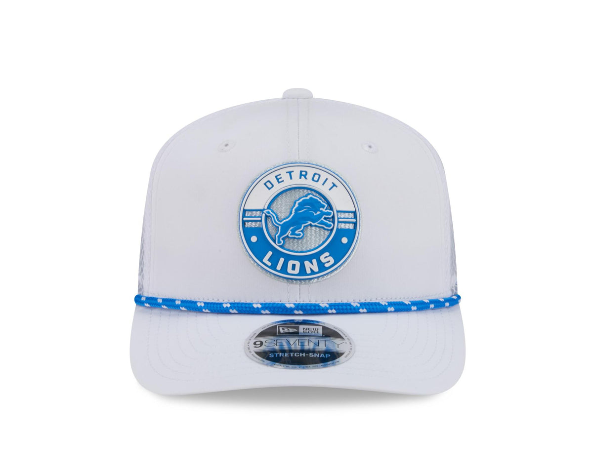 Lions 2026 New Era Men's 9SEVENTY Stretch Snap Two-Tone Hat Pro Football Hall of Fame