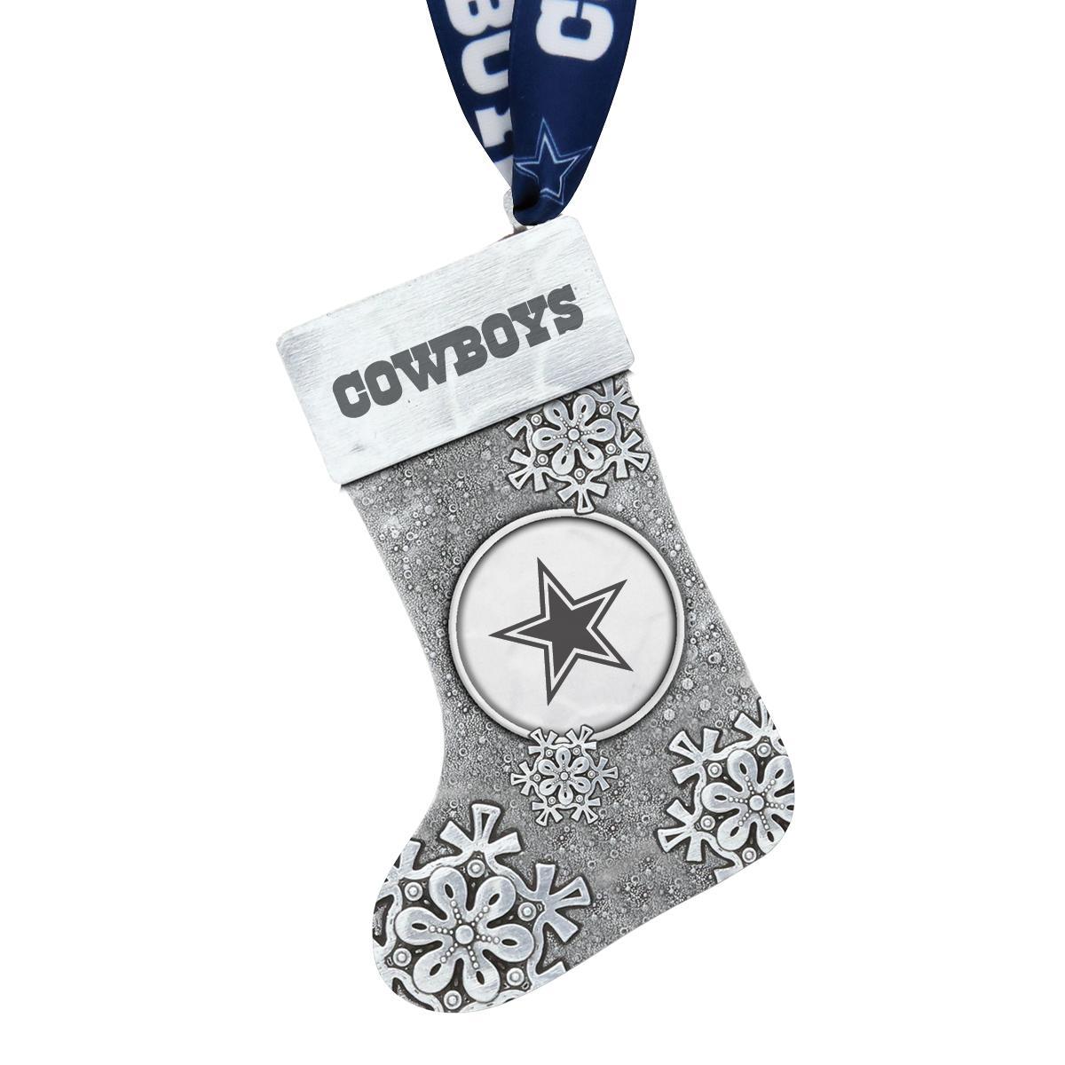 Cowboys Snowflake Stocking Ornament
