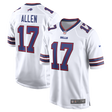 Bills Josh Allen Nike Men's White Game Jersey