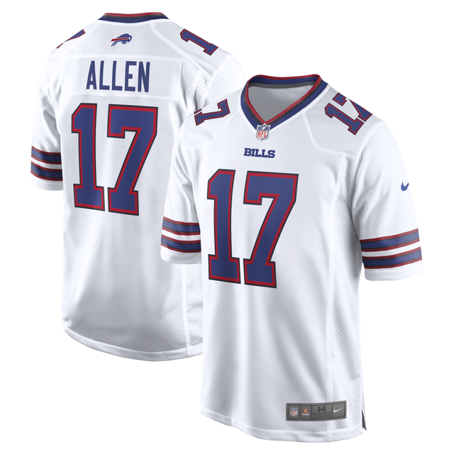 Bills Josh Allen Nike Men's White Game Jersey