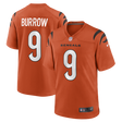 Bengals Joe Burrow Men's Nike Orange Alternate Game Jersey