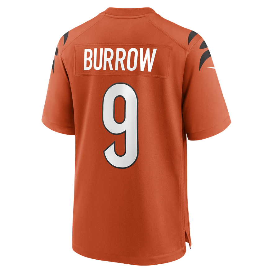 Bengals Joe Burrow Men's Nike Orange Alternate Game Jersey