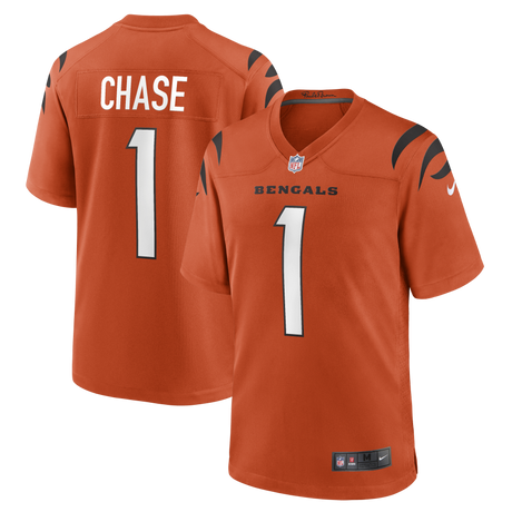Bengals Ja'marr Chase Men's Orange Alternate Nike Game Jersey