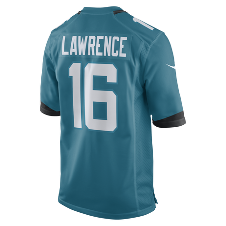 Jaguars Trevor Lawrence Men's Teal Nike Game Jersey