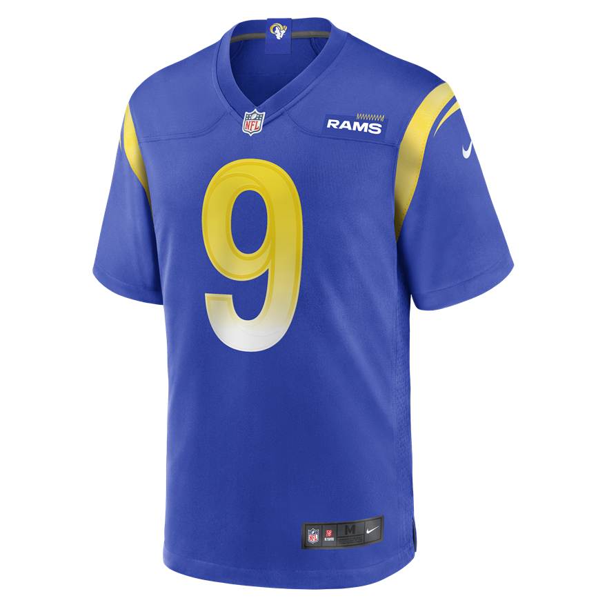 Rams Matthew Stafford Men's Blue Nike Game Jersey