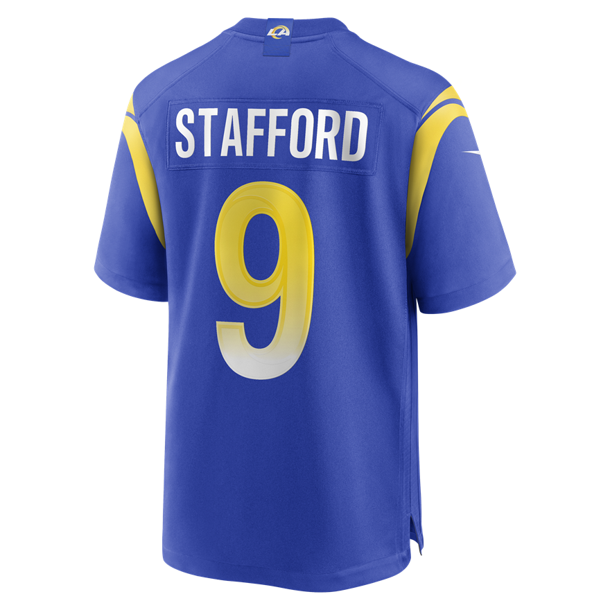 Rams Matthew Stafford Men's Blue Nike Game Jersey