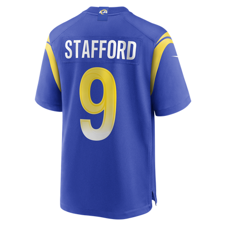 Rams Matthew Stafford Men's Blue Nike Game Jersey