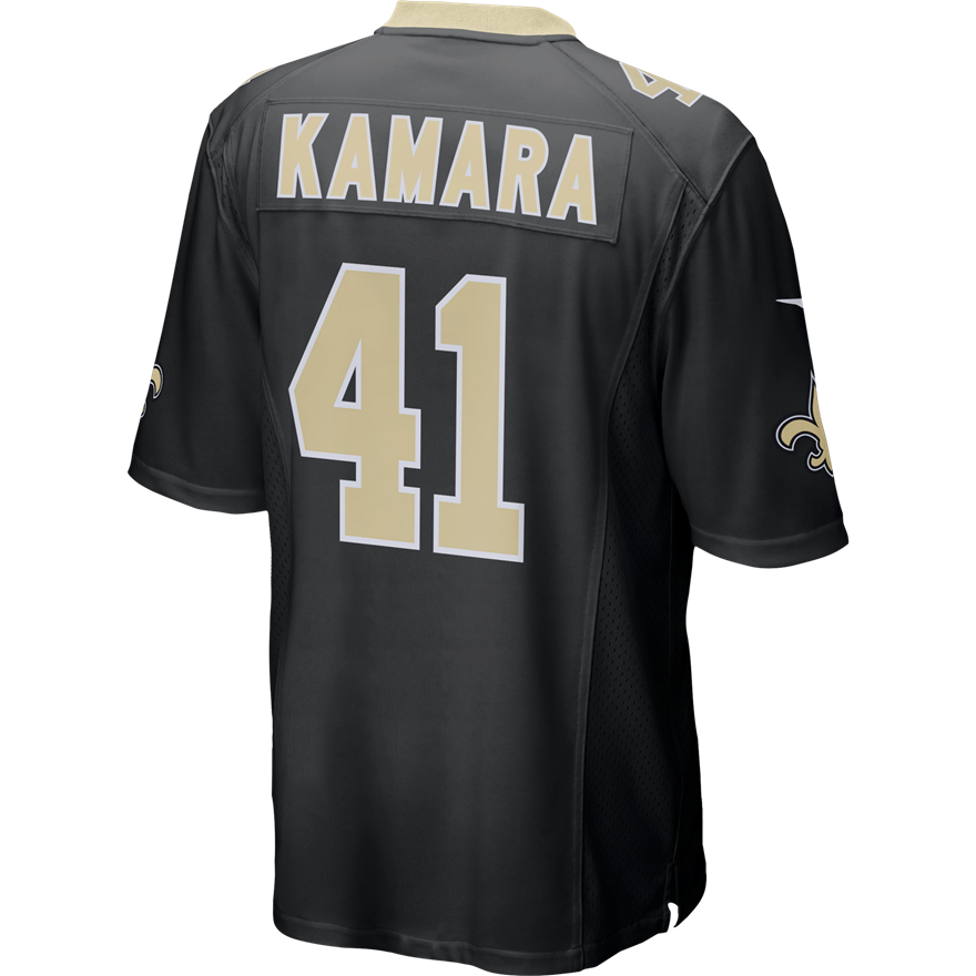 Saints Alvin Kamara Nike Men's Black Game Jersey