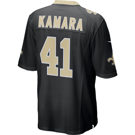 Saints Alvin Kamara Nike Men's Black Game Jersey