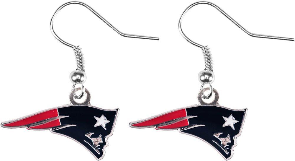 Patriots Logo Dangler Earrings Pro Football Hall of Fame