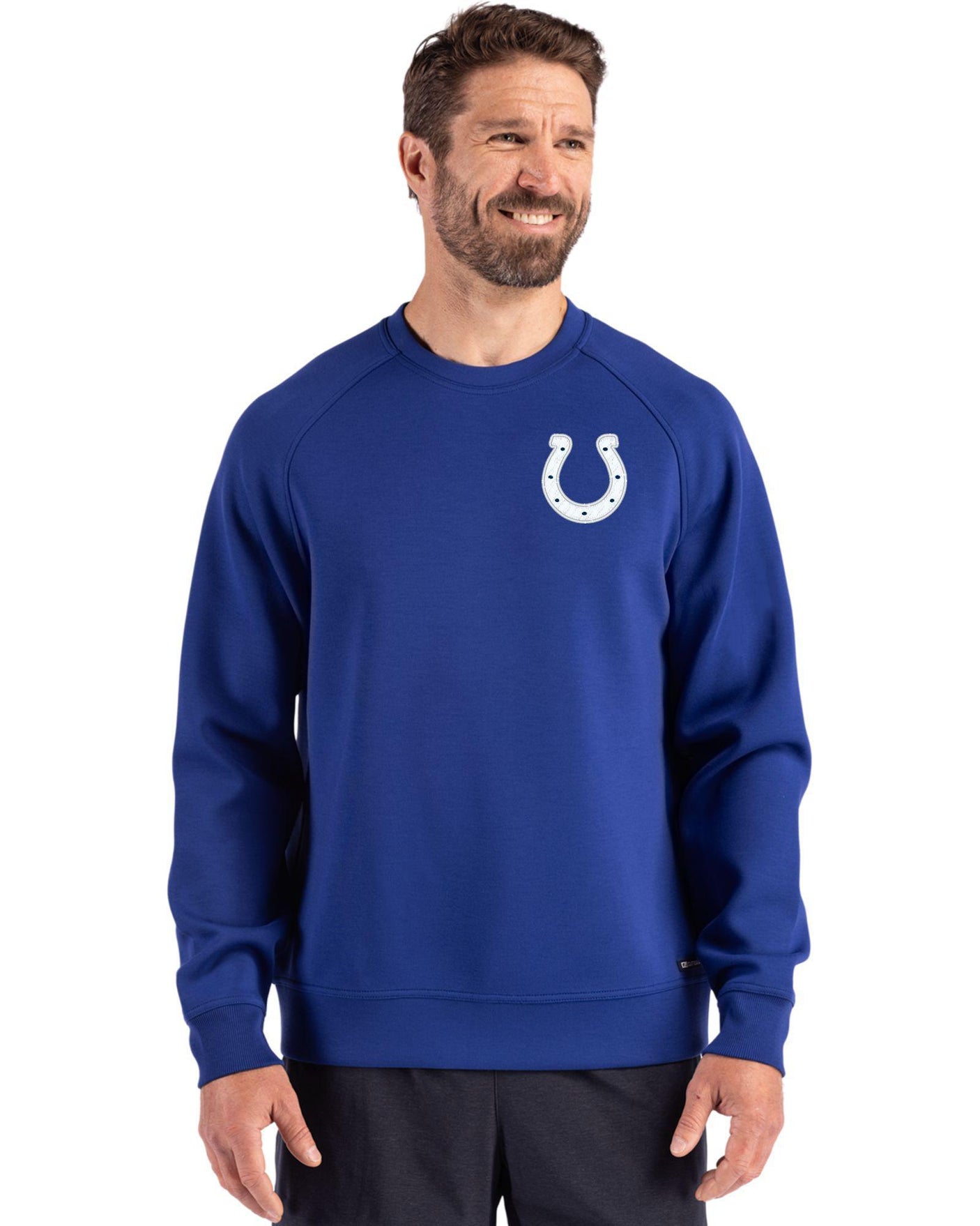 Colts Cutter & Buck Men's Roam Eco Crew Neck Pullover