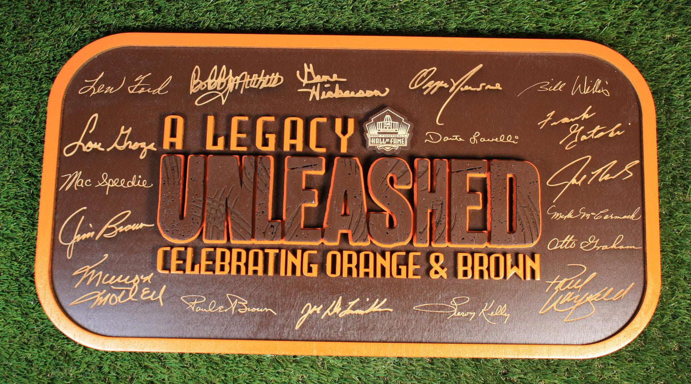Browns Unleashed Wood Sign